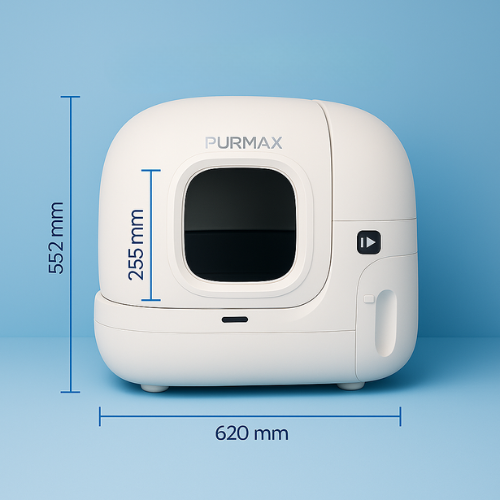 Purmax — Lettiera automatica intelligente con app & sistema anti-odore